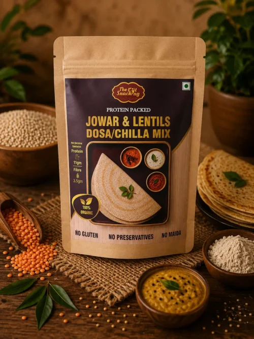 Jowar & Lentils Dosa/Chilla Mix | 11g Protein | Diabetic-friendly | Gluten-free